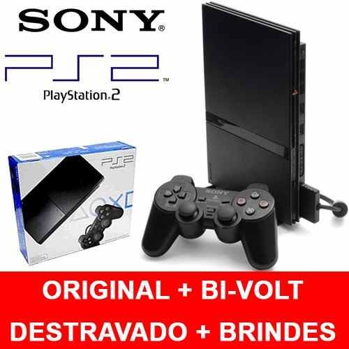 Playstation 2 Play 2 Desbloqueado 2 Controles+frete Gratis
