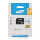 CARTAO DE MEMORIA +ADAPTADOR SAMSUNG 4GB